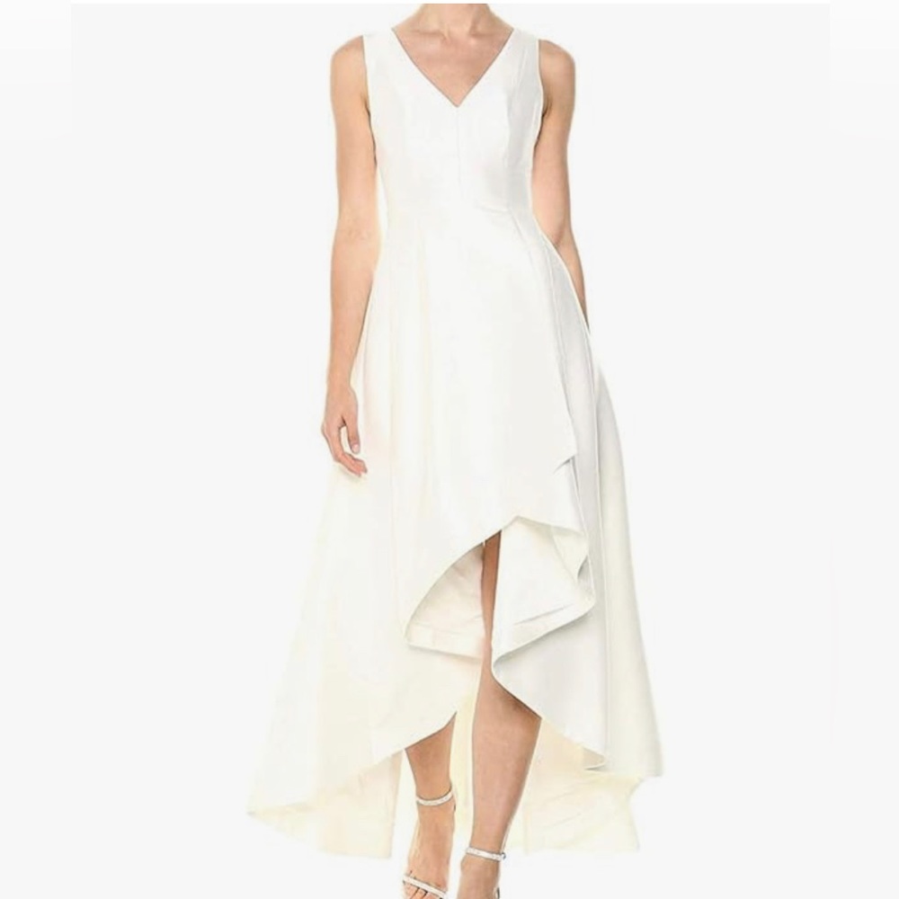 Calvin Klein Asymmetrical White Dress